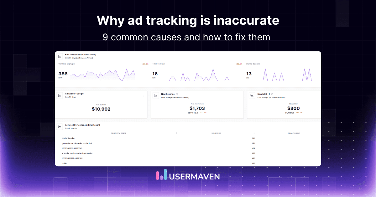 Why Ad tracking is inaccurate: 9 causes & fixes