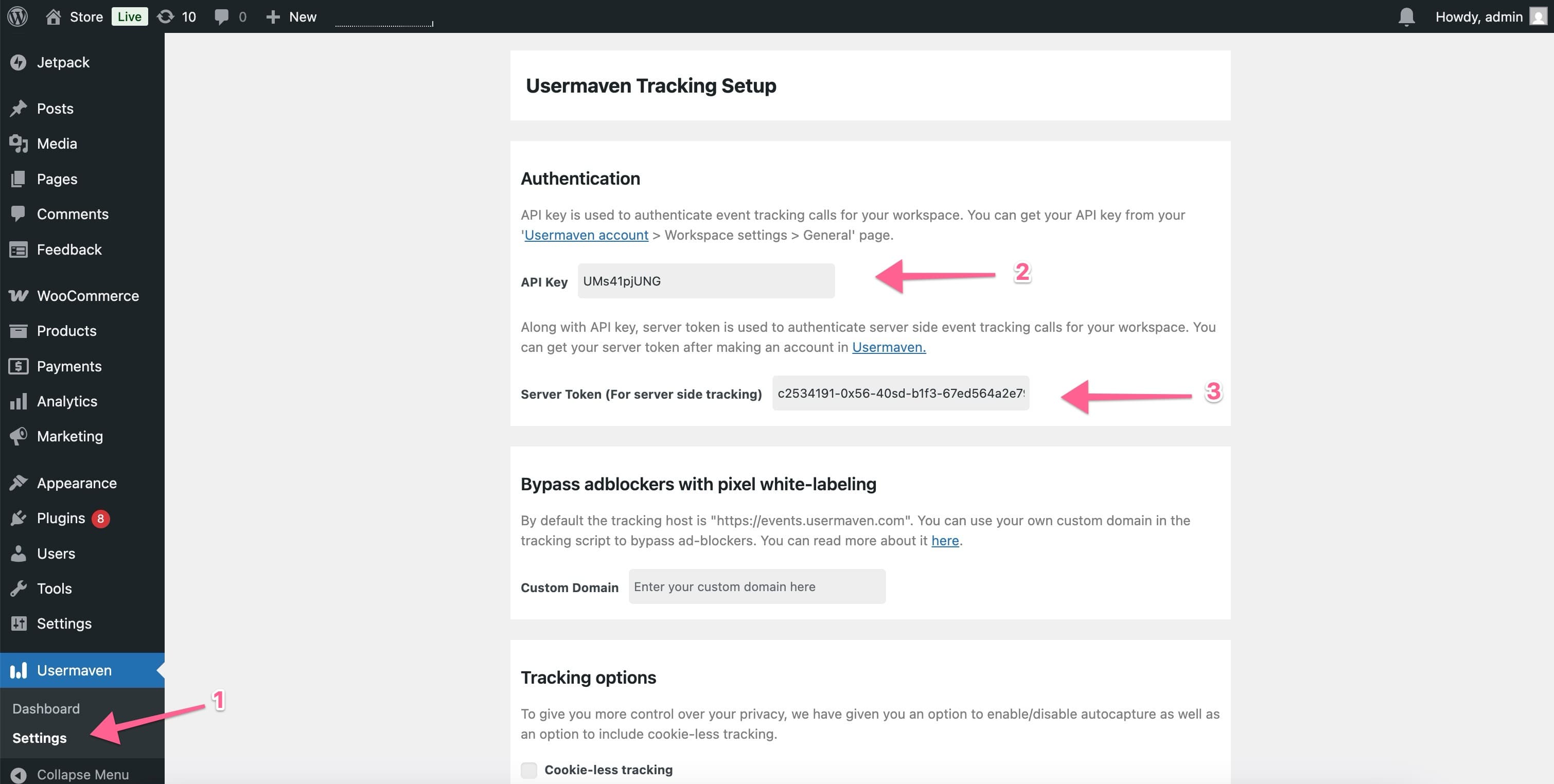 Usermaven plugin configuration